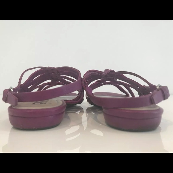 DKNY PURPLE LEATHER SANDALS SIZE 7.5 - Picture 7 of 8